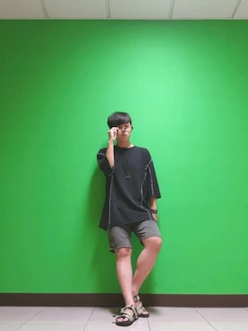 「5（ファイブ）のアイテム（パンツ）」を使った、Vimgaさん（メンズ・170cm）の夏コーディネート