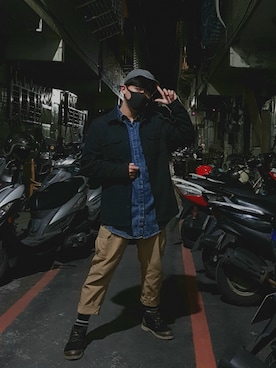 「VANS（バンズ）のアイテム（ブルゾン）」を使った、Vimgaさん（メンズ・170cm）の冬コーディネート