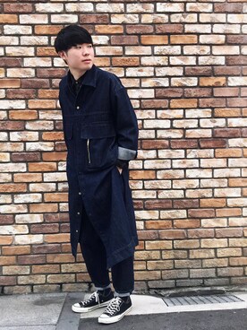 「CULLNI（クルニ）のアイテム（その他アウター）」を使った、ジョン・スミスさん（メンズ・172cm）の秋コーディネート
