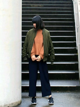 「バルーンスリーブ」｜futureさん（レディース・160cm）の春コーディネート