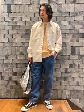 「Maple（メープル）のアイテム」を使った、武藤 誠さん（メンズ・175cm）の春コーディネート