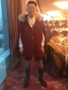 「cashmere」｜Dasabala Limさん（メンズ・185cm）の冬コーディネート
