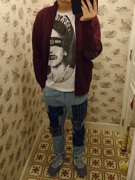 「GLOBAL WORK（グローバルワーク）のアイテム（その他アウター）」を使った、Dasabala Limさん（メンズ・185cm）の秋コーディネート