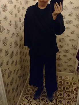 「asos（エイソス）のアイテム（ステンカラーコート）」を使った、Dasabala Limさん（メンズ・185cm）の冬コーディネート