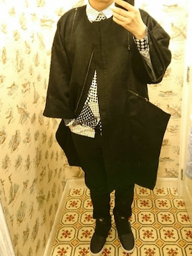 「cashmere」｜Dasabala Limさん（メンズ・185cm）の冬コーディネート