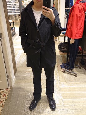 「AIGLE（エーグル）のアイテム（ジャケット/アウター）」を使った、Dasabala Limさん（メンズ・185cm）の冬コーディネート