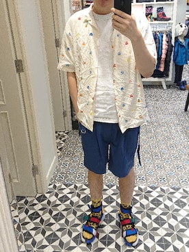 「Li-Ning（リーニン）のアイテム」を使った、Dasabala Limさん（メンズ・185cm）の秋コーディネート