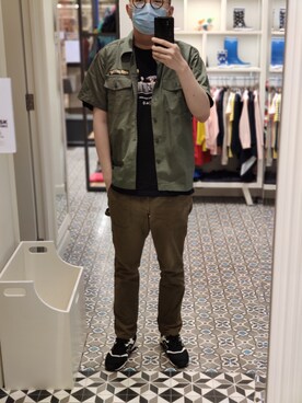 「:CHOCOOLATEのアイテム」を使った、Dasabala Limさん（メンズ・185cm）の夏コーディネート