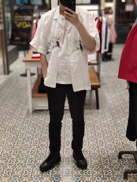 「27 Fridayのアイテム」を使った、Dasabala Limさん（メンズ・185cm）の冬コーディネート