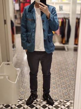 「AIGLE（エーグル）のアイテム（ジャケット/アウター）」を使った、Dasabala Limさん（メンズ・185cm）の春コーディネート
