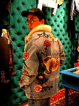 GUCCIのデニムジャケットを使った人気ファッションコーディネート - WEAR