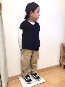 「アイテム（アンサンブル）」を使った、Hさんさん（キッズ・100cm）の秋コーディネート