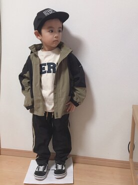 Hさんさん（キッズ・100cm）の秋コーディネート