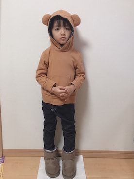 「LAGOM（LAGOM）のアイテム（トップス）」を使った、Hさんさん（キッズ・100cm）の秋コーディネート