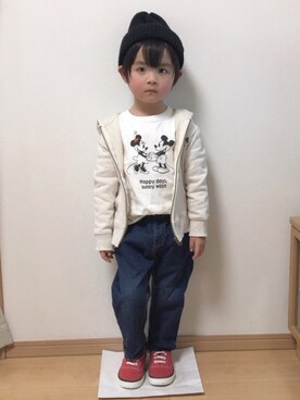 Hさんさん（キッズ・100cm）の冬コーディネート