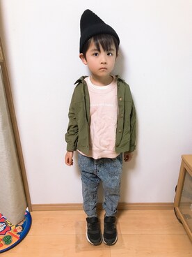 Hさんさん（キッズ・100cm）の春コーディネート