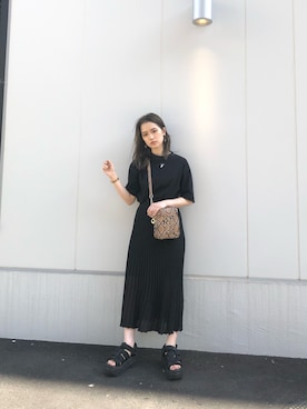 「アイテム（ワンピース/ドレス）」を使った、金澤 葵さん（レディース・158cm・20代）の春コーディネート