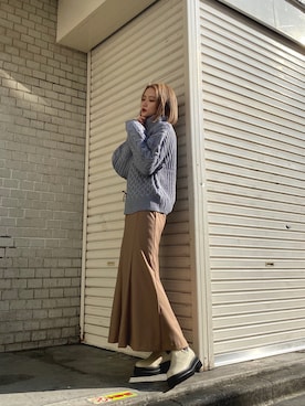 金澤 葵さん(レディース・158cm)の秋コーディネート