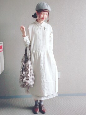 ワンピース ドレスを使った ガウチョパンツ の人気ファッションコーディネート Wear