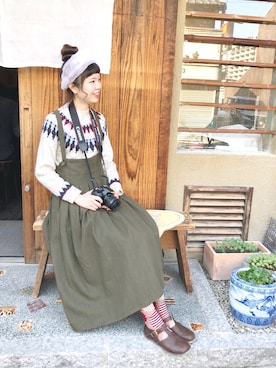 アカリと柚子さん（レディース・165cm）の秋コーディネート