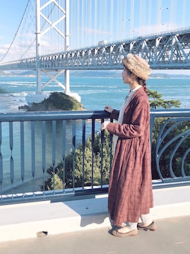 アカリと柚子さん(レディース・165cm)の秋コーディネート