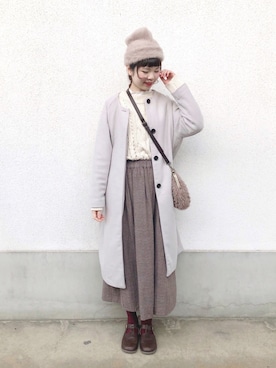 アカリと柚子さん（レディース・165cm）の冬コーディネート