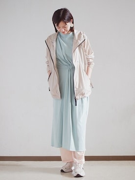 「KELTY（ケルティ）のアイテム」を使った、山下さん（レディース・168cm）の夏コーディネート