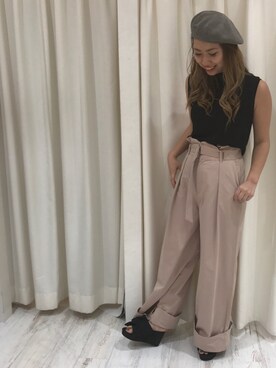 「アイテム（タンクトップ）」を使った、あゃさん（レディース・159cm・10代）の春コーディネート