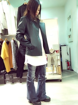 「TORNADO MART（トルネードマート）のアイテム（ジャケット/アウター）」を使った、Takahashiさん（レディース・157cm）の夏コーディネート