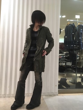「TORNADO MART（トルネードマート）のアイテム（ジャケット/アウター）」を使った、Takahashiさん（レディース・157cm）の冬コーディネート