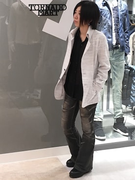 「TORNADO MART（トルネードマート）のアイテム（ジャケット/アウター）」を使った、Takahashiさん（レディース・157cm）の春コーディネート