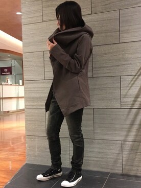 「TORNADO MART（トルネードマート）のアイテム（ジャケット/アウター）」を使った、Takahashiさん（レディース・157cm）の秋コーディネート