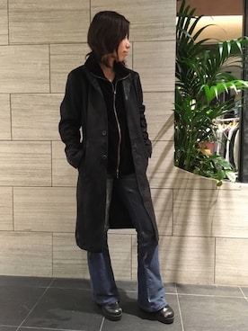 「TORNADO MART（トルネードマート）のアイテム（ジャケット/アウター）」を使った、Takahashiさん（レディース・157cm）の秋コーディネート