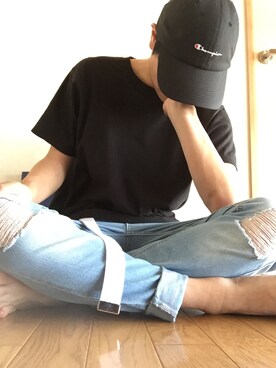 「WEGO（ウィゴー）のアイテム（その他）」を使った、しゅんぺいさん（メンズ・160cm）の夏コーディネート