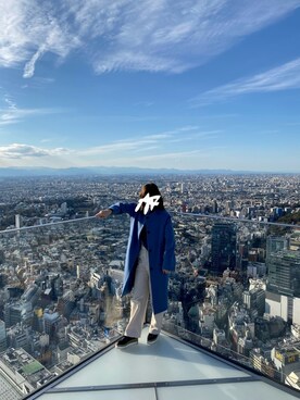 「PUBLIC TOKYO（パブリックトウキョウ）のアイテム（モッズコート）」を使った、ihm158さん（レディース・158cm）の冬コーディネート