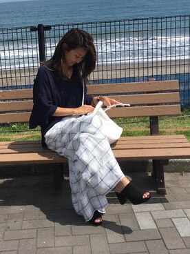 yuuuuuiさん（レディース・158cm）の夏コーディネート