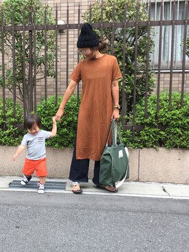 「sanuk（サヌーク）のアイテム（サンダル）」を使った、yuuuuuiさん（レディース・159cm）の夏コーディネート