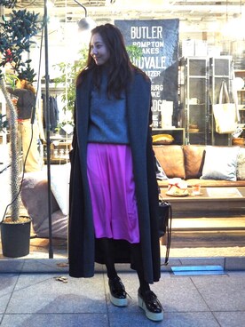 yuuuuuiさん（レディース・159cm）の冬コーディネート