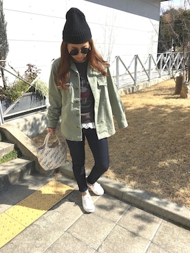 yumiさん（レディース・160cm）の冬コーディネート