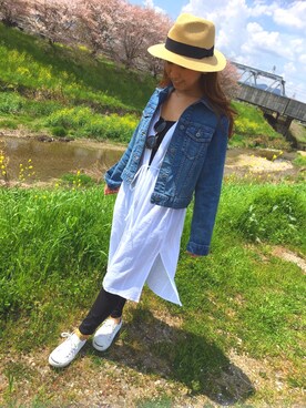 「CONVERSE（コンバース）のCONVERSE コンバース ジャック パーセル / JACK PURCEL（スニーカー）」を使った、yumiさん（レディース・160cm）の春コーディネート