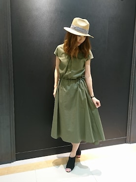 「INTERPLANET（インタープラネット）のアイテム（ワンピース/ドレス）」を使った、KOZUUさん（レディース・162cm）の夏コーディネート