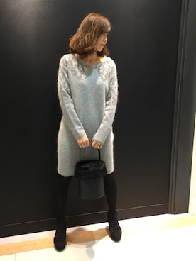 「INTERPLANET（インタープラネット）のアイテム（ワンピース/ドレス）」を使った、KOZUUさん（レディース・162cm）の冬コーディネート