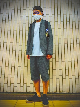 「US RAGS（ユーエスラグス）のアイテム（ジャケット/アウター）」を使った、310shinnさん（メンズ・170cm）の秋コーディネート