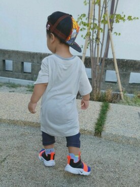 「NIKEスニーカー」｜すんこ／なちきさん（キッズ・80cm）の夏コーディネート