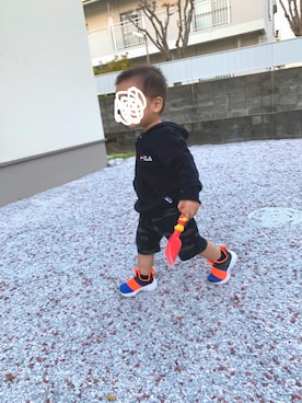 「身長高め」｜すんこ／なちきさん（キッズ・80cm）の秋コーディネート