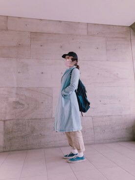 「Another Edition（アナザーエディション）のアイテム（デニムジャケット）」を使った、chillさん（レディース・155cm）の春コーディネート