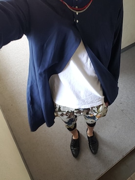 「SISE（シセ）のアイテム（Tシャツ/カットソー、ホワイト系）」を使った、suguruさん（メンズ・180cm）の秋コーディネート