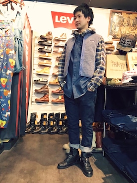 「PUMA by MIHARA YASUHIRO（プーマバイミハラヤスヒロ）のアイテム」を使った、さいすさん（メンズ・171cm）の冬コーディネート