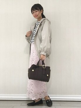 「La TOTALITE（ラトータリテ）のアイテム（ブルゾン）」を使った、yukimiさん（レディース・160cm）の秋コーディネート