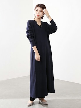 「リブ　」｜「アイテム（アクセサリー）」を使った、yukimiさん（レディース・160cm）の冬コーディネート